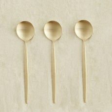 Nothyang 方字鍮器 皇家餐具湯匙, 金色, 3個