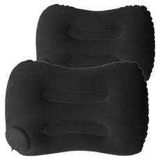 Cozywell 露營用便攜式空氣枕頭 TR0001, 2個, 黑色