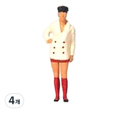 프레져 레프리카 1:87 서있는 여성 PRS281964FG 미니어처 인체모형 피규어, 4개
