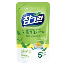 LION 獅王 Chamgreen 濟州綠茶洗碗精補充包, 800ml, 1包