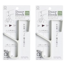 KOKUBO 小久保 雙勾型門後衣帽掛勾 KM-319 - 免釘無痕門後掛勾、衣帽架, 2個