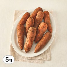 국내산 친환경 흙당근(소), 1kg, 5개