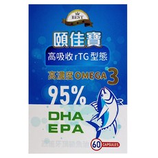頤佳寶 西班牙高濃度頂級魚油, 1個, 60顆