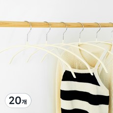 에이비박스 라운드 옷걸이, IVORY, 20개
