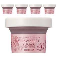 스킨푸드 딸기슈가 푸드 마스크 120g, 1개입, 5개