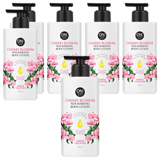 온더바디 너리싱 바디로션 체리블라썸, 400ml, 6개