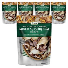 DJ&A 綜合菇脆片, 5包, 65g