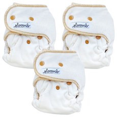 sloomb VHLC 超柔軟絨面有機竹棉夜用布尿布, YARROW, 3件