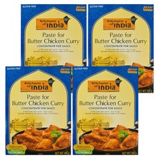 키친오브인디아 버터 치킨 커리 페이스트, 100g, 4개