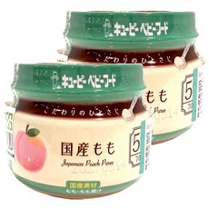 kewpie 極上嚴選 5M (5個月以上) - 無添加 寶寶副食品首選, 蜜桃, 70g, 2罐