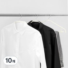 ABbox 防滑襯衫多功能衣架, 10個, 象牙白