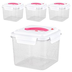 EASY&FREE Air Zero真空密封保鮮盒, 2600ml, 4個