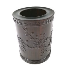 BITONG四君子系列黑檀木筆筒 BT012, 1個