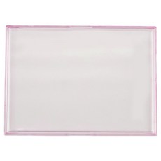 Mood Ink 裝飾拍立得 DIY 透明硬卡套 附站立式三腳架 5入, 粉紅色