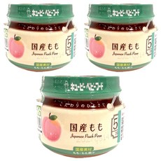 kewpie 極上嚴選 日本蜜桃泥 5M 70g*3罐 日本產蜜桃 寶寶副食品, 蜜桃
