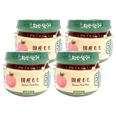 kewpie 極上嚴選 日本蜜桃泥 5M 蜜桃 70g (5個月以上寶寶適用), 4罐