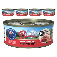 브리젠 전연령 고양이 뉴질랜드 파테 주식캔, 5개, 80g, 소