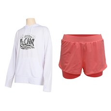 VENDIS 女款馬爾地夫連帽防曬衣上衣 C274 + Incase 海灘褲 M612 套裝