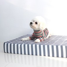 Redpuppy 寵物方形床, 灰色的