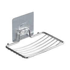輕鬆黏 香皂架, #304不銹鋼架體, 1個, 銀色