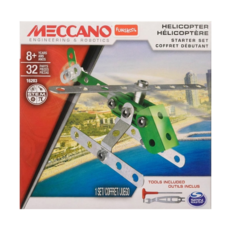 Meccano 麥卡諾 進階微型系列 入門級 8歲以上 32片 直升機 1盒