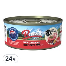브리젠 전연령 고양이 뉴질랜드 파테 주식캔, 24개, 80g, 소 24개, 80g, 소