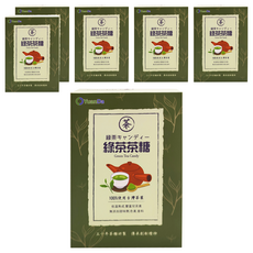 原薘家 綠茶茶糖, 60g, 6盒