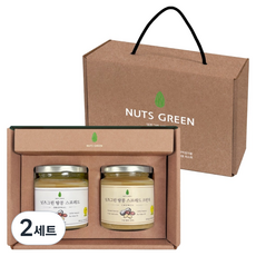 넛츠그린 땅콩버터 스프레드 2종 선물세트, 2세트
