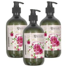 AUS LIFE 澳思萊 玫瑰嫩膚身體乳 500ml 滋潤保濕 玫瑰香氛 全家適用, 3瓶