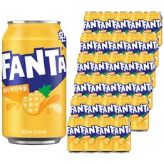 환타 파인애플 탄산음료, 350ml, 72개