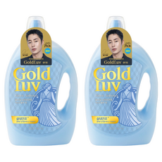 골드럽 섬유유연제 자스민블루 본품, 3.2L, 2개