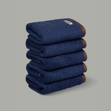 kotona Homebody 飯店級洗臉毛巾 200g 40支精梳棉, 深海軍藍, 5個