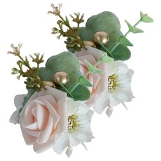 婚禮手腕花 Set 2個 7*12cm, 腮粉色, 1組