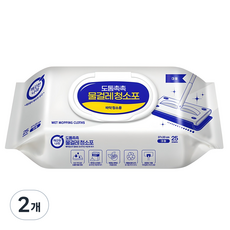 깨끗한나라 도톰촉촉 물걸레 청소포 캡 25p, 2개