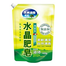 南僑水晶 水晶肥皂液體洗衣精補充包 清爽型, 1.4kg, 1包