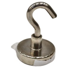 STAR CANDY 超強力磁鐵掛勾 3.2cm 5個組, 鐵 銀色, 1組