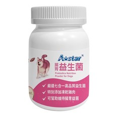 A star 犬專用益生菌 6個月以上成犬/幼犬 60g, 腸胃, 1罐