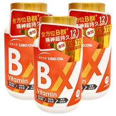 統欣生物科技 全效守護系列 維生素B群 天然蕎麥來源 雙層緩釋錠 MS-72母乳益生菌, 60顆, 300mg, 3罐