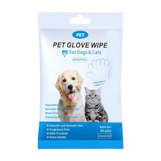 寵物清潔手套 6支, 1包, 單一顏色