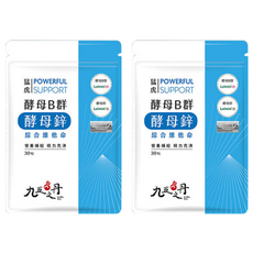 九五之丹 猛虎 酵母B群 + 酵母鋅綜合維他命 營養補給 精力充沛, 30顆, 500mg, 2包