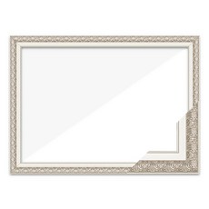 高級珠寶十字繡樹脂相框 20*25cm, 馬特銀