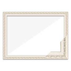 樹脂相框 29*29cm, 啞光白