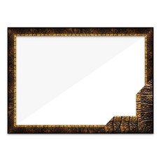 高級珠寶十字繡樹脂相框 30*40cm, 黃金, 1個