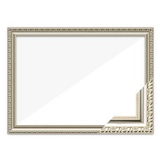 高級樹脂拼圖相框, 銀色, 1組