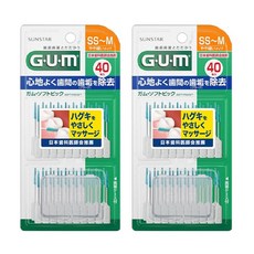 SUNSTAR 三詩達 G.U.M 牙間刷 Soft pick SS-M, 40入, 2個