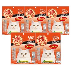 INABA CIAO 啾嚕 宗田鰹燒魚柳條 綠茶消臭成分配合, 原味高湯, 100g, 5袋