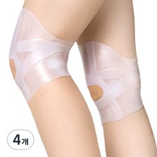 이한선생활과학 호랑이 실리콘 무릎 보호대 화이트, 4개
