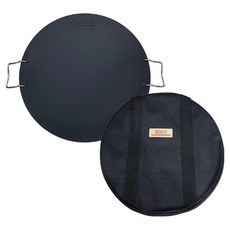 800dossi 鑄鐵露營烤盤 電磁爐適用, 38.5cm, 1套