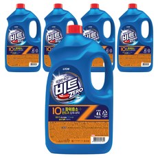 비트 진드기 제로 드럼용 액체세제 본품, 4L, 5개