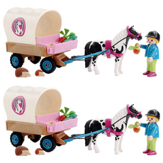 Playmobil 摩比人 小馬馬車 70998, 2個